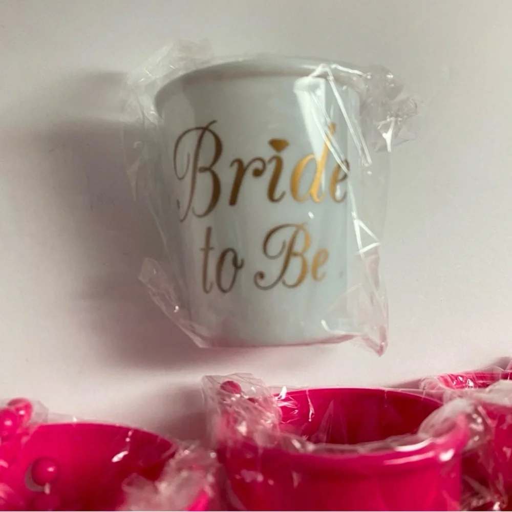 Bride Squad Pink Shot Glass Set